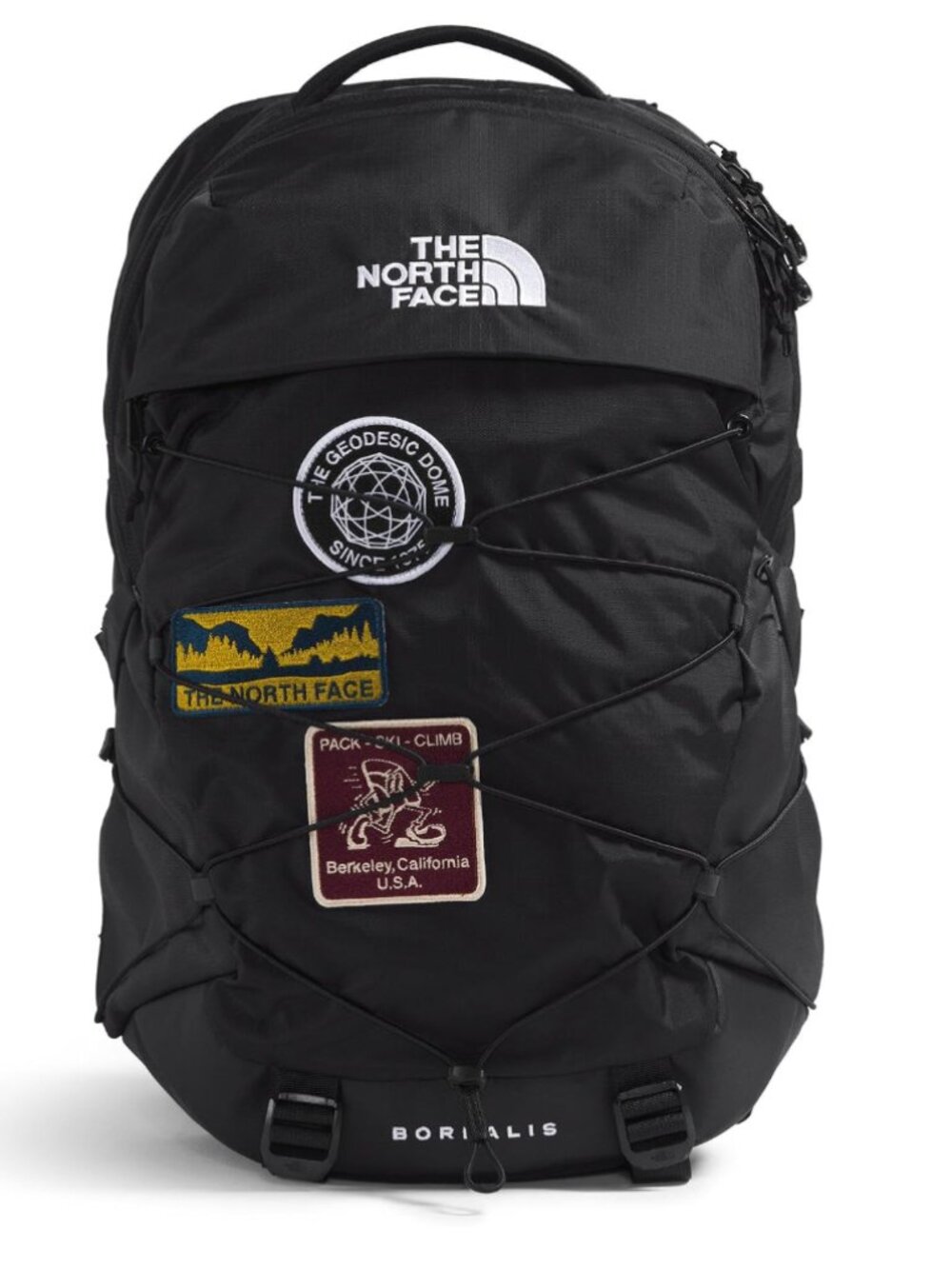 The North Face Borealis Laptop Pack, Black with Patches